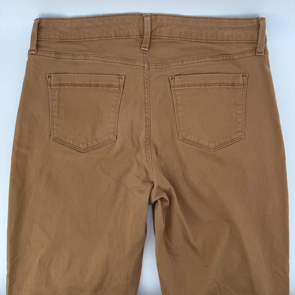 Bandolino Amy Straight Leg Pants Womens 12 Average Camel Brown Stretch Cotton